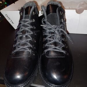 Aldo Mens Italian Leather Boots Size 11 New In Box